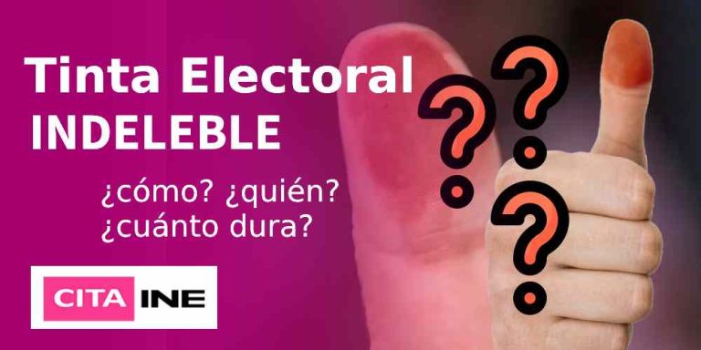 Tinta Indeleble Electoral - Cómo, quién, cuánto dura